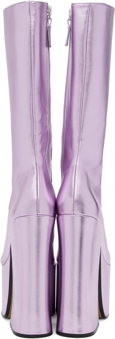 Skopleje Marc Jacobs Marc Jacobs 'The Metallic Kiki' Knee-High Platform Boots Lilla | 2R4FBO001F01, 1