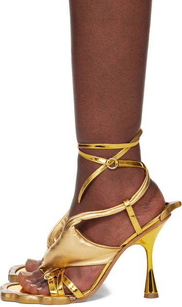 Skopleje Ottolinger Ottolinger Flower Heeled Sandals Gul | 13190013101, 2