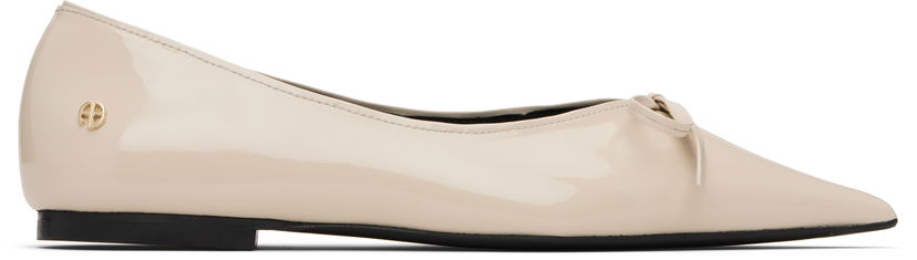 Sneakers og sko Anine Bing Anine Bing Hilda Ballerina Flats Beige | A-14-11099-IVY17