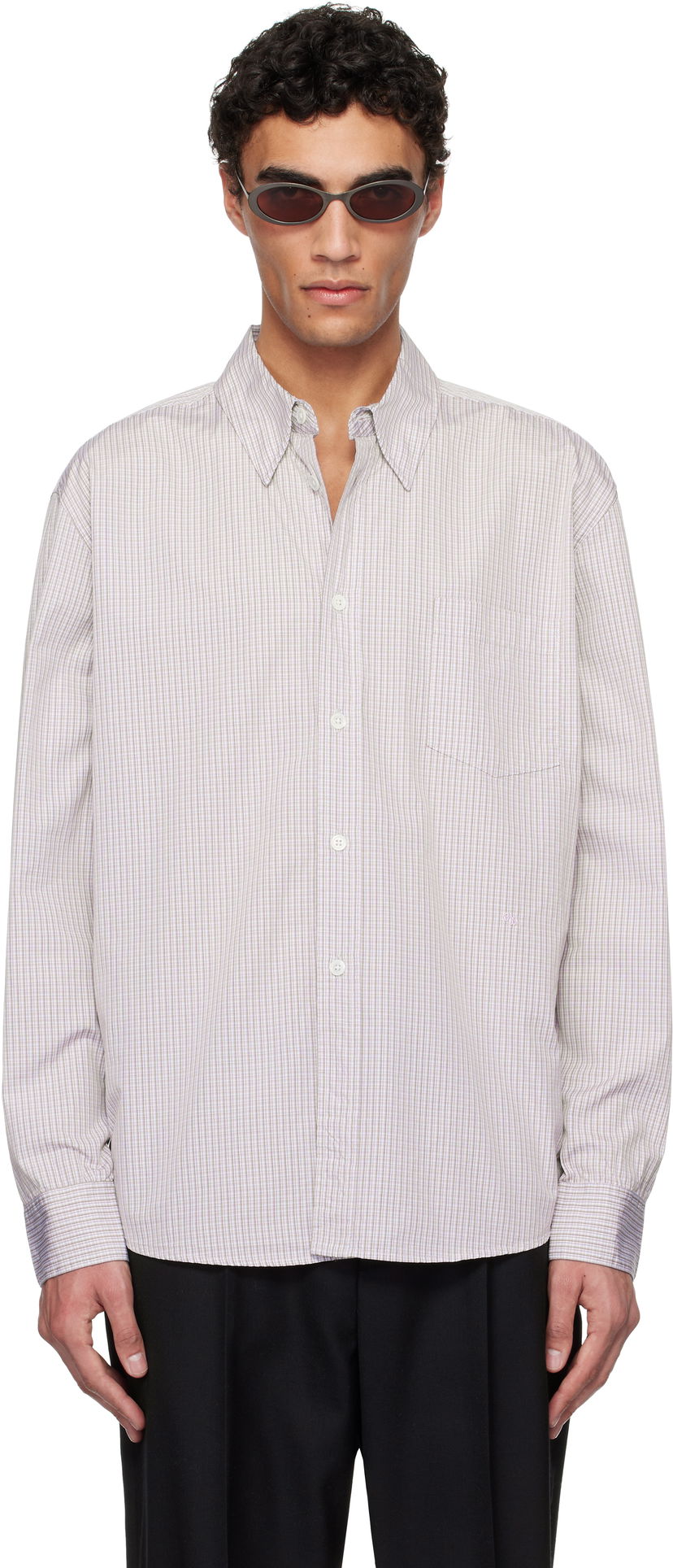 Skjorte OUR LEGACY OUR LEGACY Beyond Button-Down Shirt Lilla | M2252BDI
