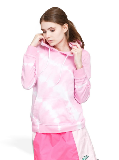 Sweatshirt Urban Classics Tie Dye Hoody Lyserød | TB3450 pink