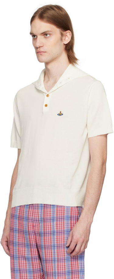Polo skjorte Vivienne Westwood Vivienne Westwood Alex Knit Polo Hvid | 2701001P-Y003F-, 3