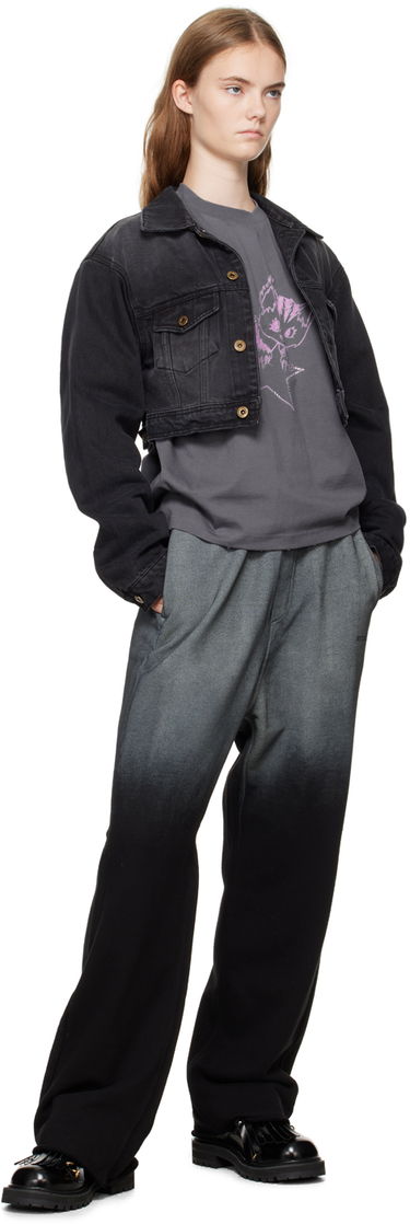 Jakke We11done We11done Cropped Denim Jacket Sort | WD-DJ2-24-337-W-BK, 3