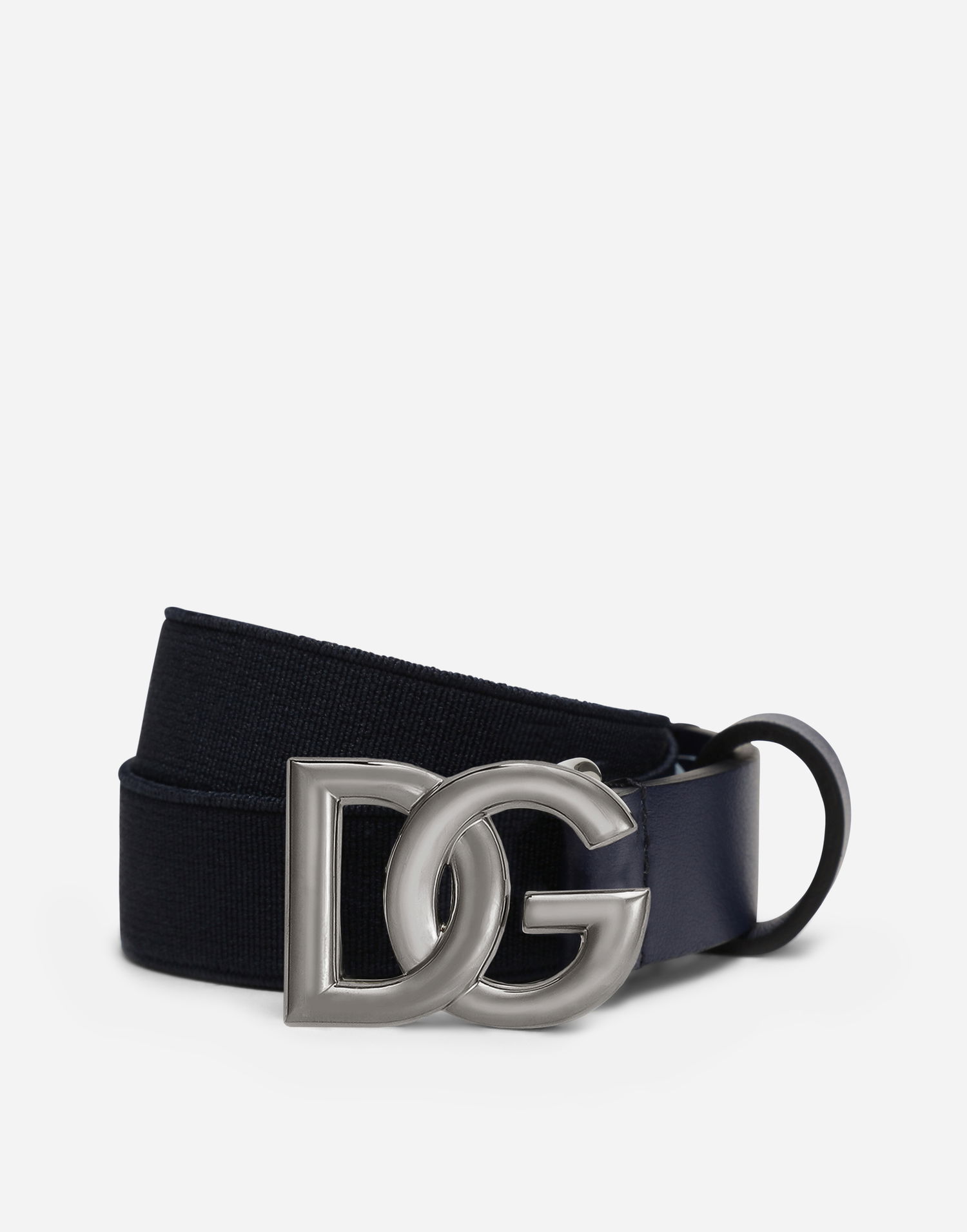 Bælter Dolce & Gabbana Dolce & Gabbana Stretch Belt With DG Logo Mørkeblå | EC0076AQ61680650, 0