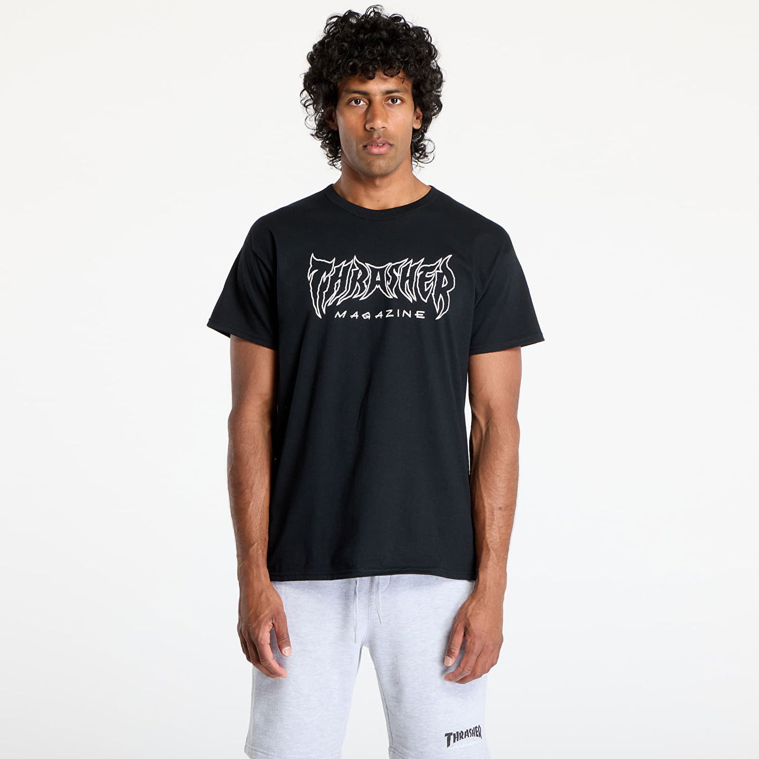 T-shirt Thrasher Thrasher Metal T-Shirt Sort | 145693, 0