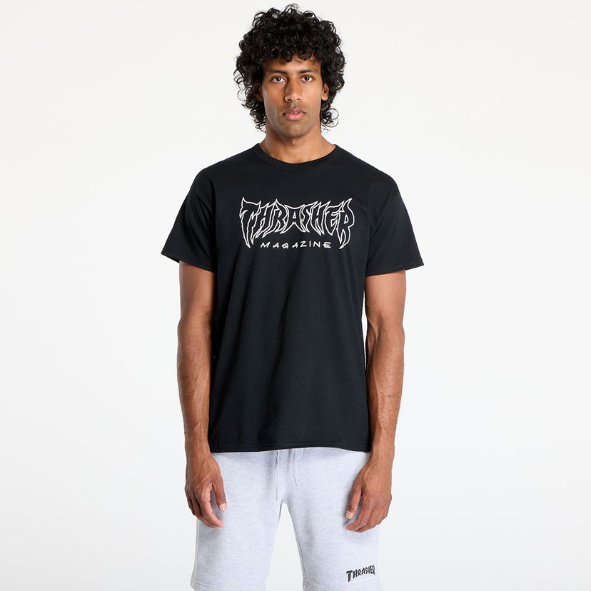 T-shirt Thrasher Thrasher Metal T-Shirt Sort | 145693