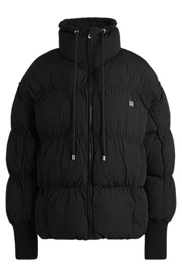 Puffer jakke BOSS Water-Repellent Puffer Jacket Sort | 50521363