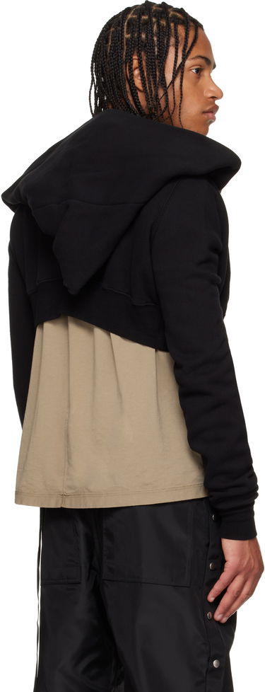 Sweatshirt Rick Owens Concordians Micro Mountain Hoodie Sort | DU02E7284 FSL, 2
