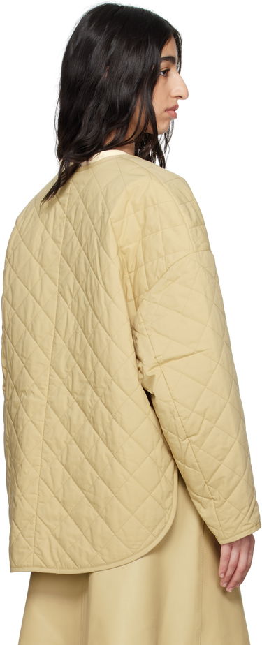 Puffer jakke TOTEME TOTEME Quilted Snap Button Jacket Beige | 242-WRO1116-FB0157, 2