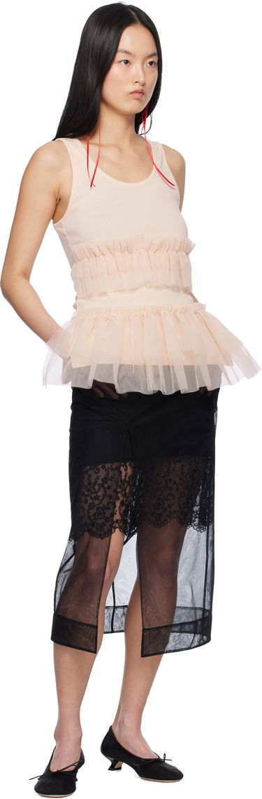 Tanktop Simone Rocha Simone Rocha Tutu Hem Tank Top Lyserød | 5352 0553, 3