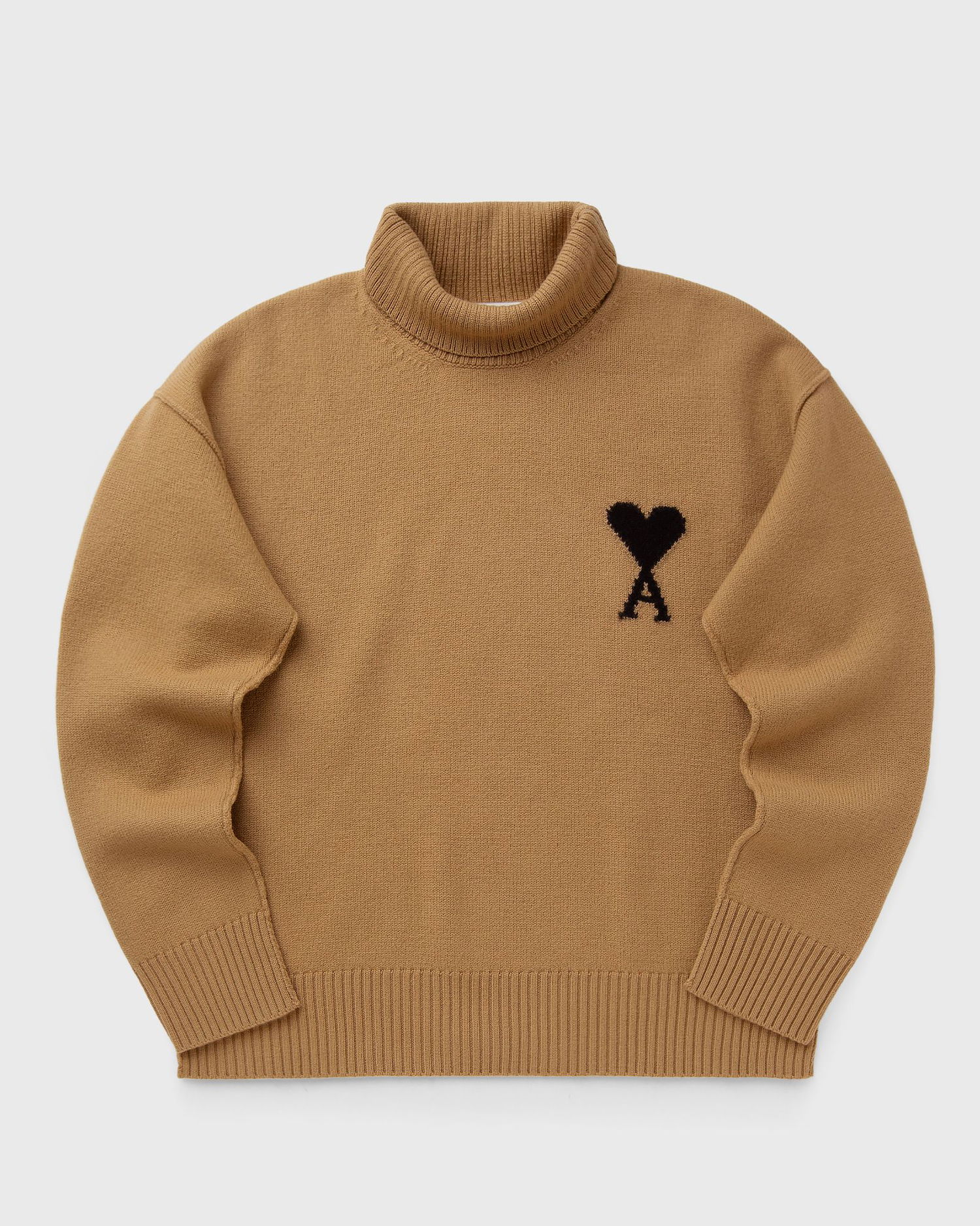 Sweater AMI Funnel Neck Sweater Brun | UKS839.018-288, 1