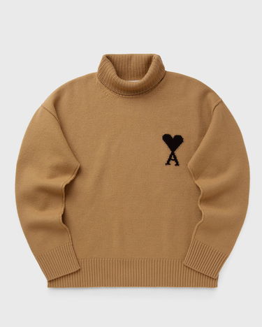 Sweater AMI Funnel Neck Sweater Brun | UKS839.018-288, 1