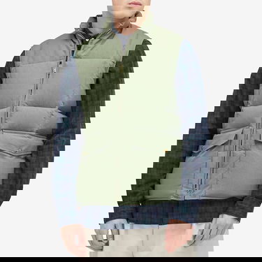 Vest BEAMS Beams Plus Nylon Oxford Down Vest, Size Large Grøn | 3806-0112-139-67, 2