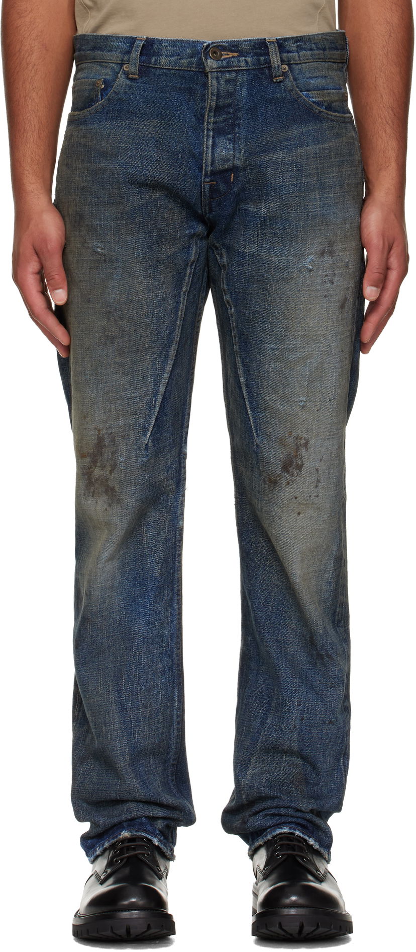 Jeans Rick Owens Rick Owens DRKSHDW Concordians Kurdt Jeans Blå | DL02E2399 HVWJP