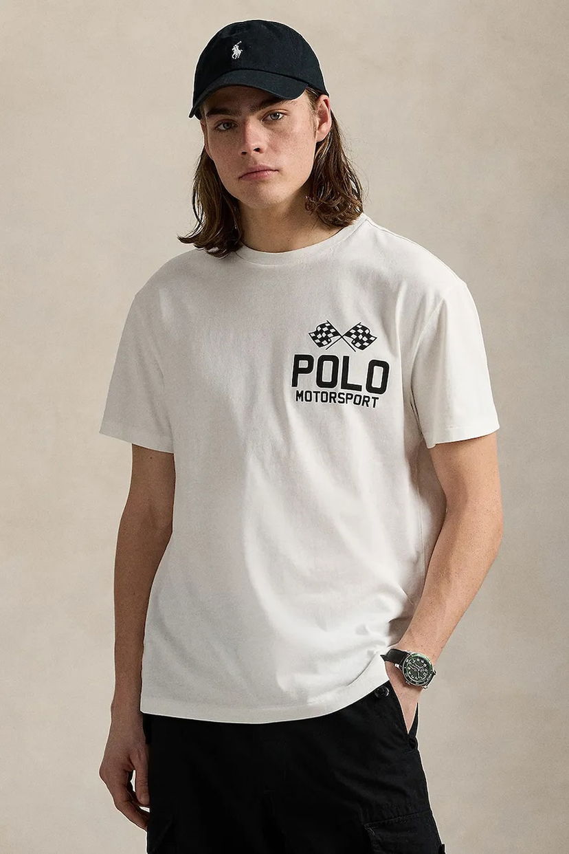 T-shirt Polo by Ralph Lauren Polo Ralph Lauren Motorsport Graphic T-Shirt Hvid | 710972611