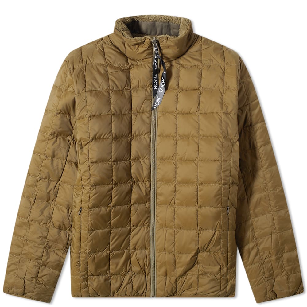 Jakke TAION Reversible Boa Fleece Down Jacket Grøn | TAION-R102MB-OLV, 0