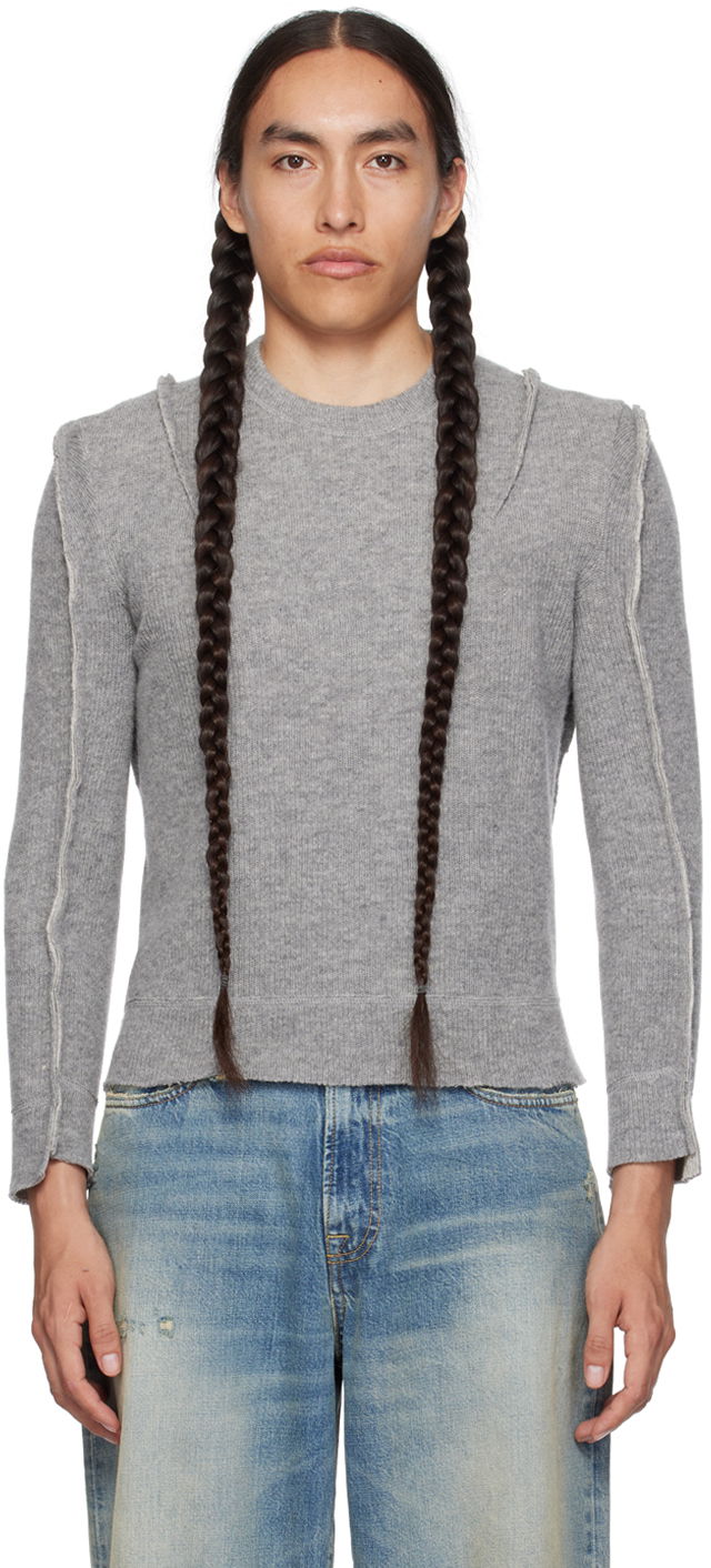 Sweater R13 R13 Flat Sleeve Sweater Grå | R13WY169-Y003A, 0