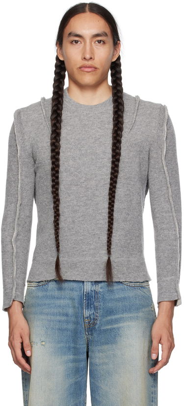 Sweater R13 R13 Flat Sleeve Sweater Grå | R13WY169-Y003A, 0