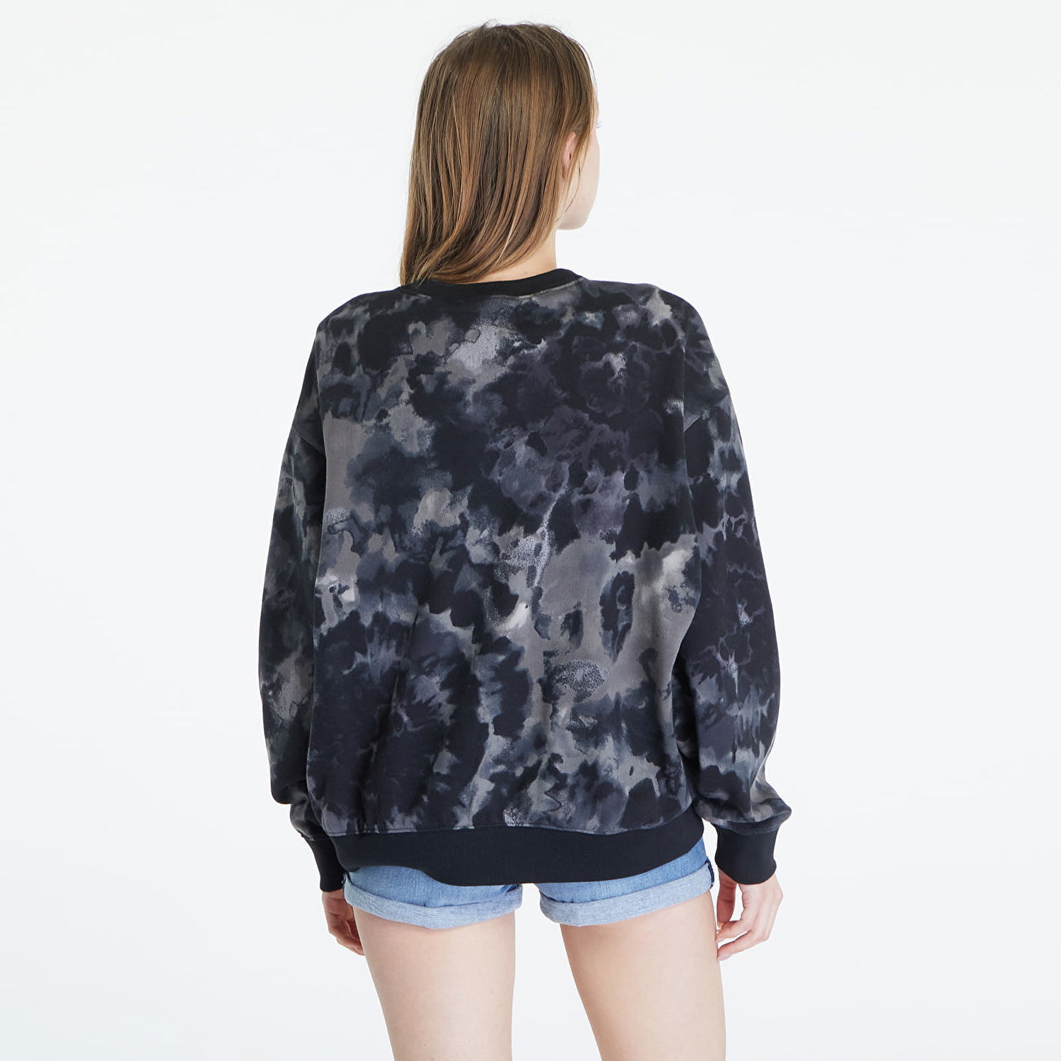 Sweatshirt adidas Originals Tie-Dyed Crew Sweatshirt Sort | IW0842, 1