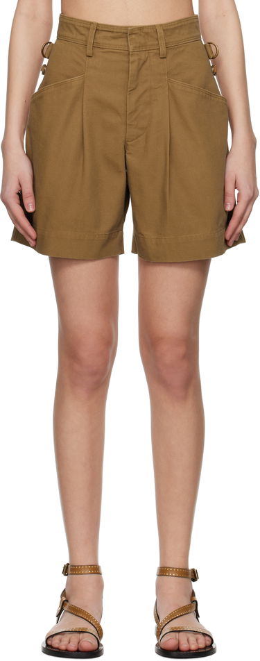 Shorts ISABEL MARANT Isabel Marant Fairy Pleated Shorts Brun | SH0221FA-C2F01I, 0