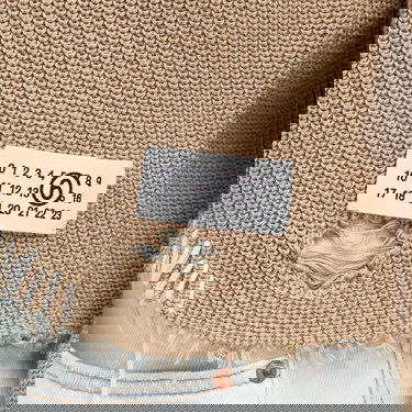 Sweater Maison Margiela MM6 Maison Margiela Women's Distressed Knit Crewneck Sweater, Size Large Beige | S52HL0036M13089119, 5