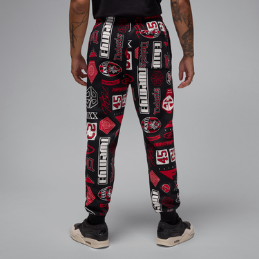 Joggingbukser Jordan Jordan Essentials Fleece Printed Pants Sort | HM7257-010, 3