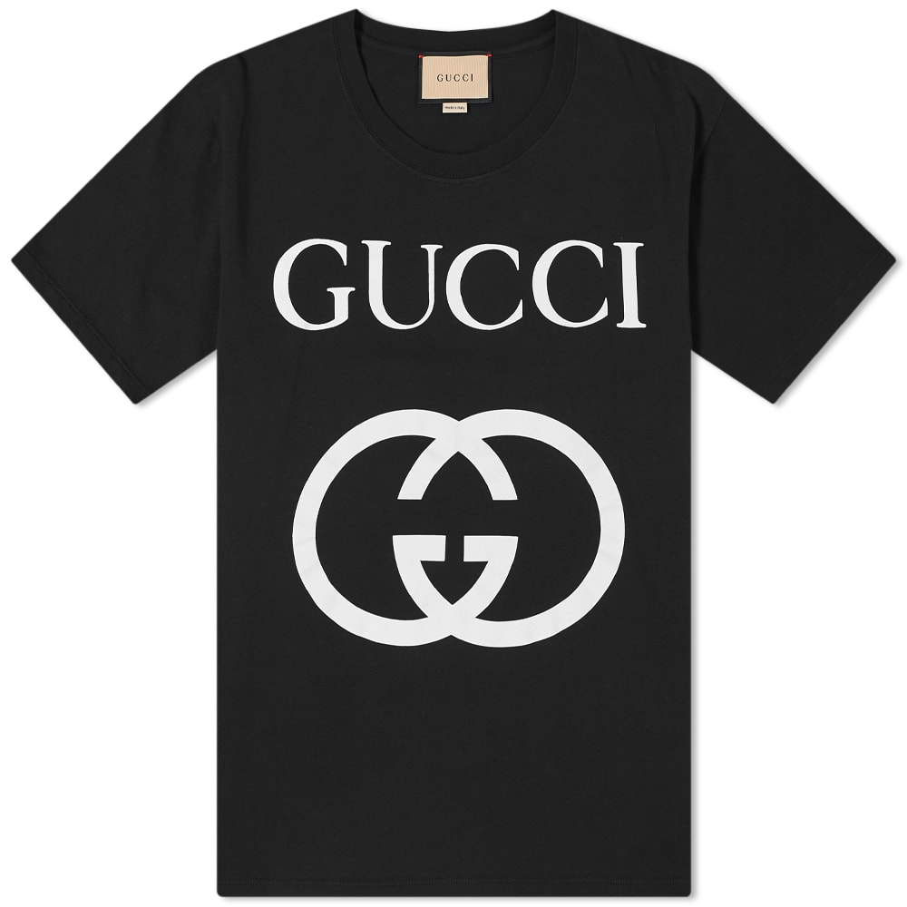 T-shirt Gucci Interlocking GG Print Tee Sort | 493117-X3Q35-1289, 0