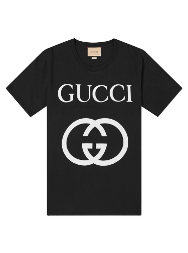 T-shirt Gucci Interlocking GG Print Tee Sort | 493117-X3Q35-1289