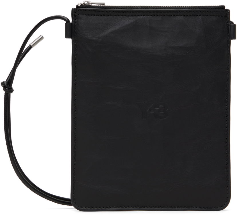 Skuldertaske Y-3 Y-3 Leather Crossbody Pouch Sort | JD2914
