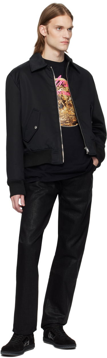 Jeans Balmain Balmain Regular-Fit Coated Jeans Sort | EH0MI083DF72, 3