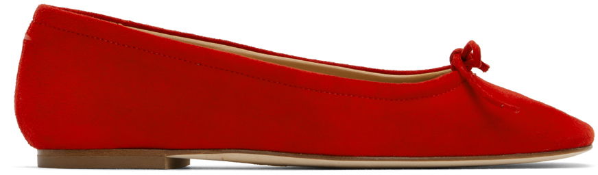 Tøj Aeyde Aeyde Delfina Ballerina Flats Rød | A11-FL-MNLR8 FL17-FW24-406-017, 0