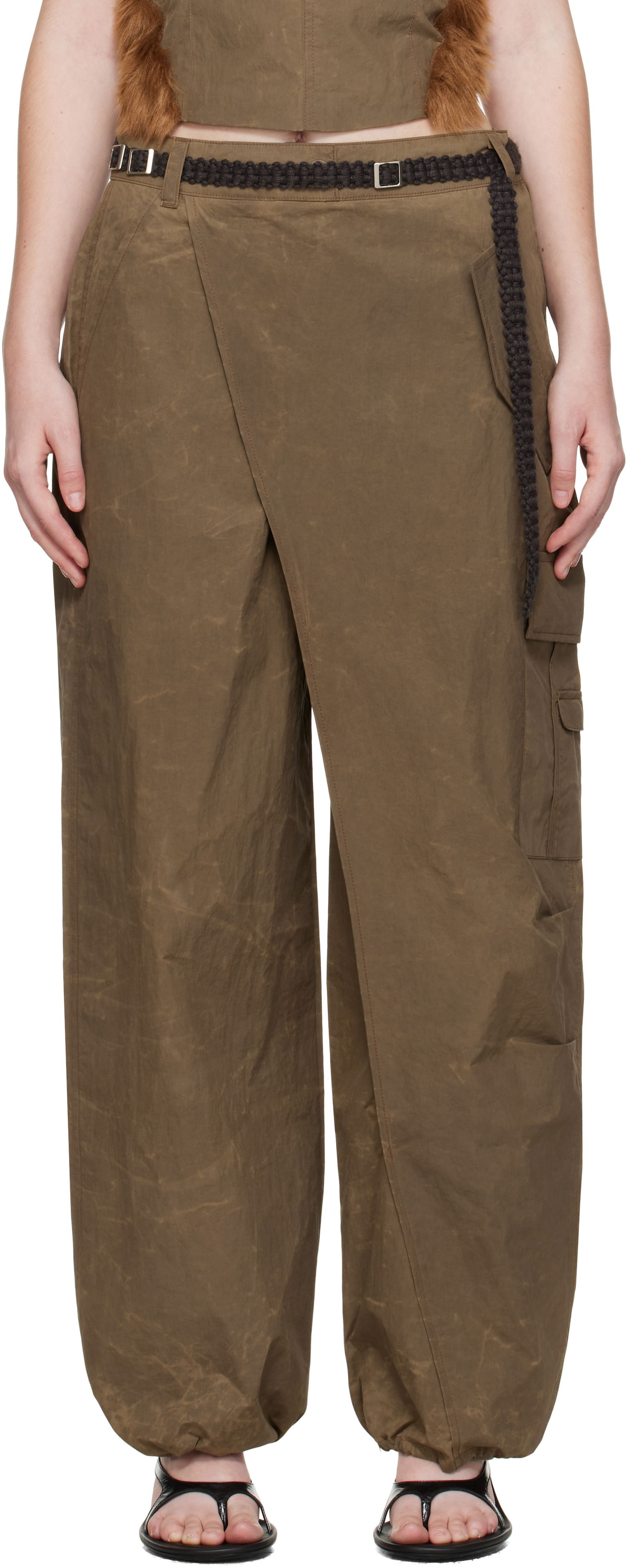 Cargo bukser Andersson Bell Andersson Bell Wrap Cargo Pants Brun | apa843w, 0