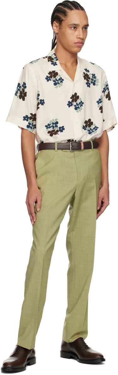 Skjorte Paul Smith Paul Smith Floral Print Regular Fit Shirt Beige | M1R-905U-P02578-04, 3