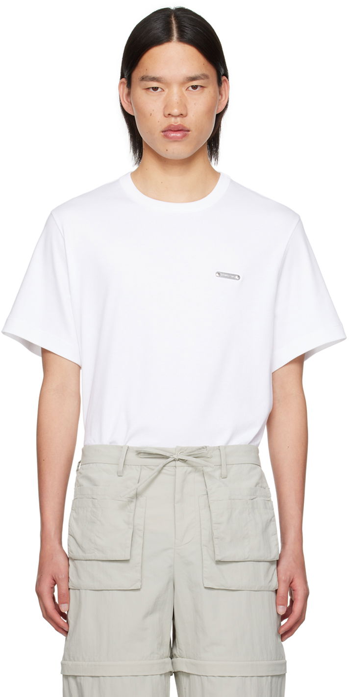 T-shirt Helmut Lang Plaque T-Shirt Hvid | O04HM598