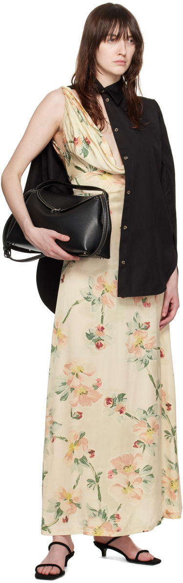 Kjole TOTEME TOTEME Women's Floral Print Twist Maxi Dress Beige | 243-WRD1924-FB0220, 3