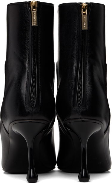 Skopleje Jimmy Choo Jimmy Choo Cycas 80 Leather Ankle Boots Sort | CYCAS AB 80 NAP, 1
