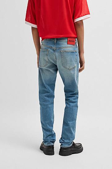 Jeans BOSS Slim-Fit Stretch Denim Jeans Blå | 50534822, 1