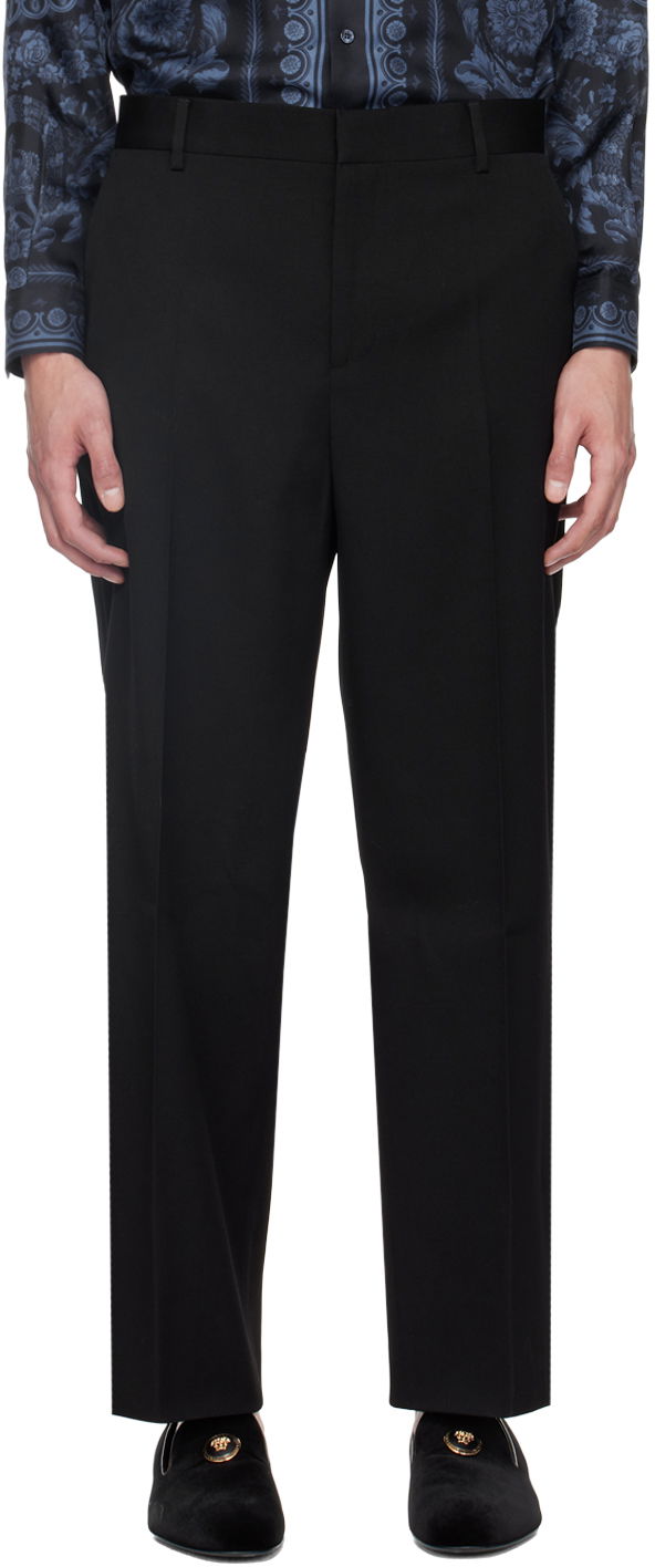Bukser Versace Black Formal Trousers Sort | 1014779_1A10259