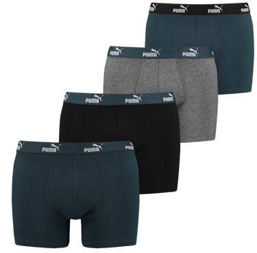 Boksere Puma Promo Solid Boxer 4 Pack Flerfarvet | 701223688-003, 0