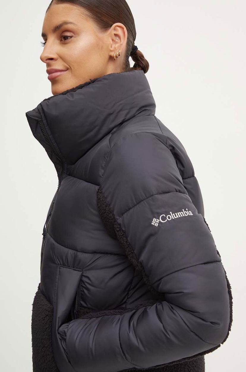 Puffer jakke Columbia Leadbetter Point Winter Jacket Sort | 2085602