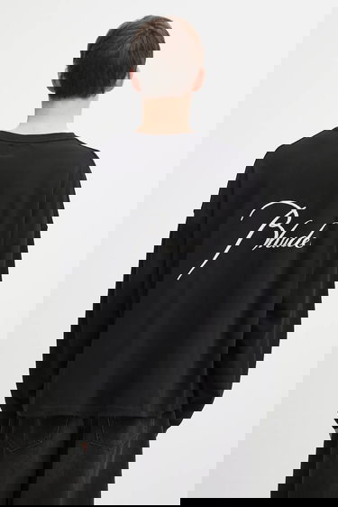 T-shirt Rhude Classique reverse Cotton Long-Sleeve T-Shirt Sort | RHFW25TT10012, 0