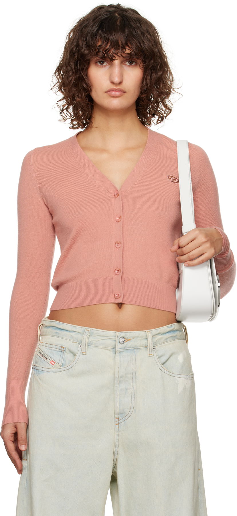 Sweater Diesel Cardigan Lyserød | A13015 0GEAY
