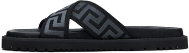 Sneakers og sko Versace Versace Greek Ribbon Sandals Sort | 1016188_1A13481, 2