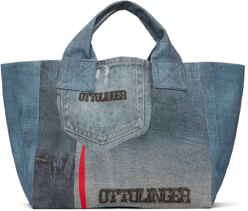 Mulepose Ottolinger Ottolinger Denim Maxi Tote Bag Blå | 12890042801
