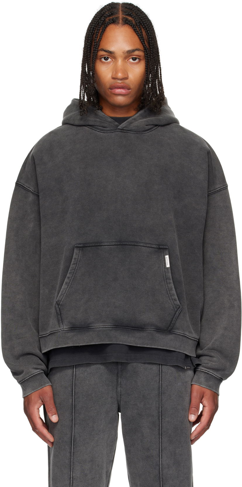 Sweatshirt Represent Clo Represent Initial Boxy Hoodie Grå | INM413