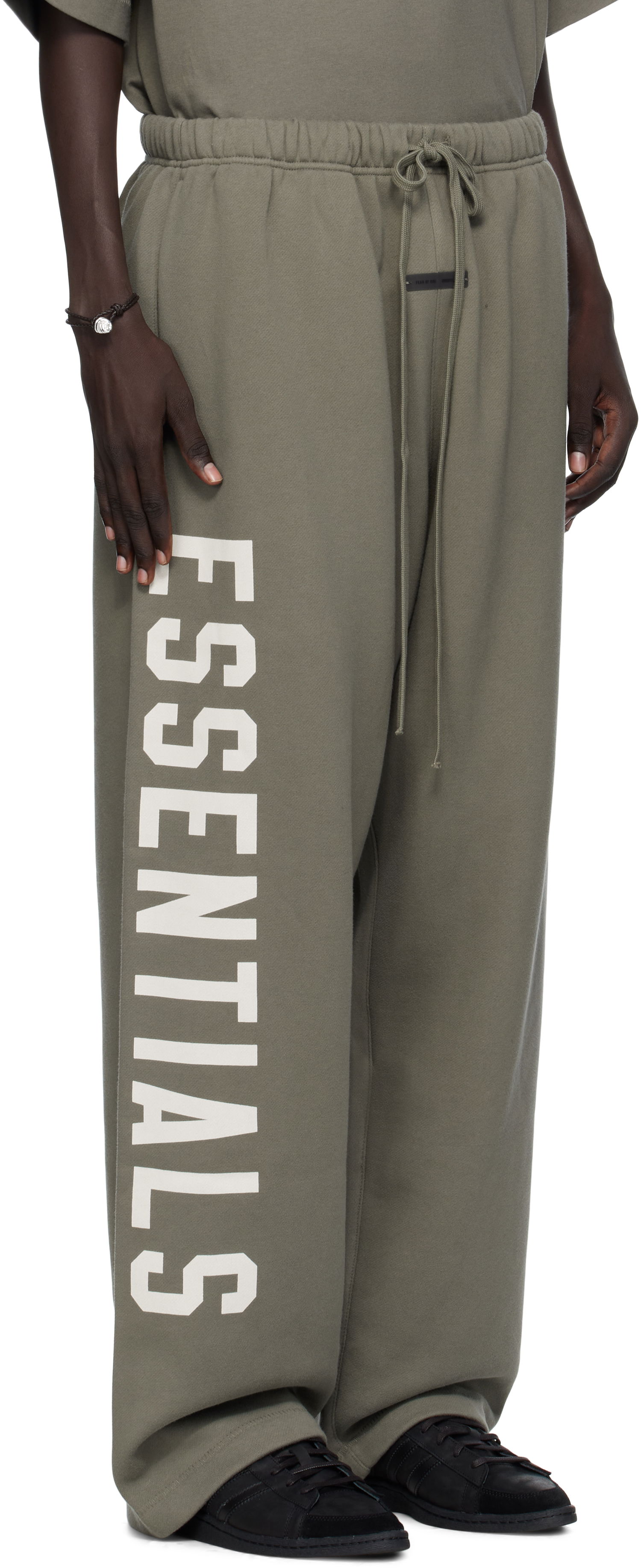 Joggingbukser Fear of God Fear of God ESSENTIALS Fleece Lounge Sweatpants Grøn | 130SP254327F, 1