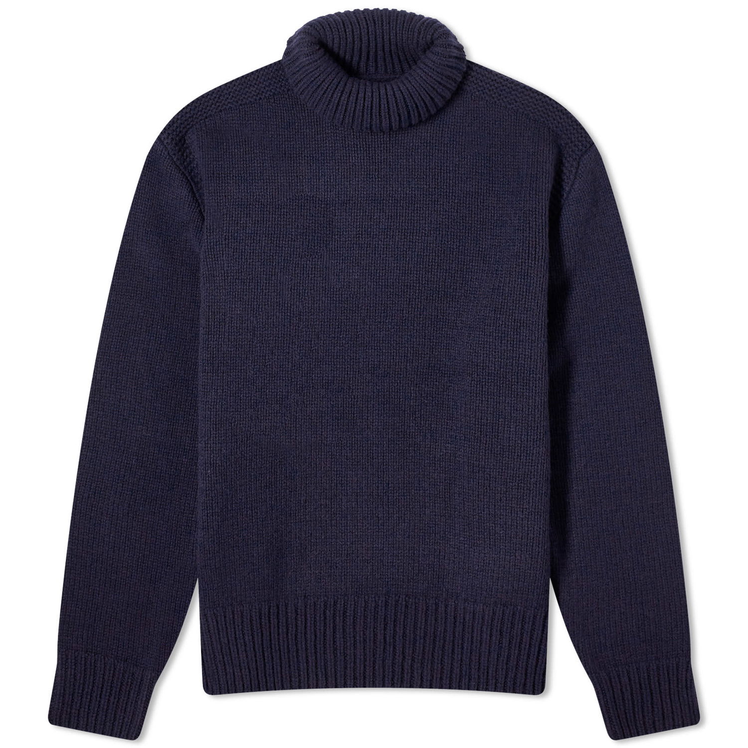 Sweater Polo by Ralph Lauren Wool Cashmere Turtle Neck Jumper Mørkeblå | 710940318001, 0