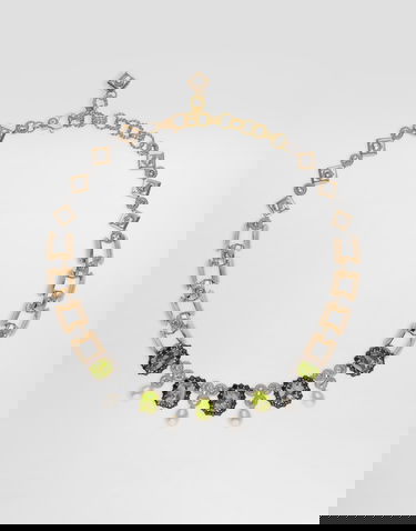 Halskæde Dolce & Gabbana Peridot Pearl Embellished Necklace Onesize Flerfarvet | WNSA7GWPER187583, 3