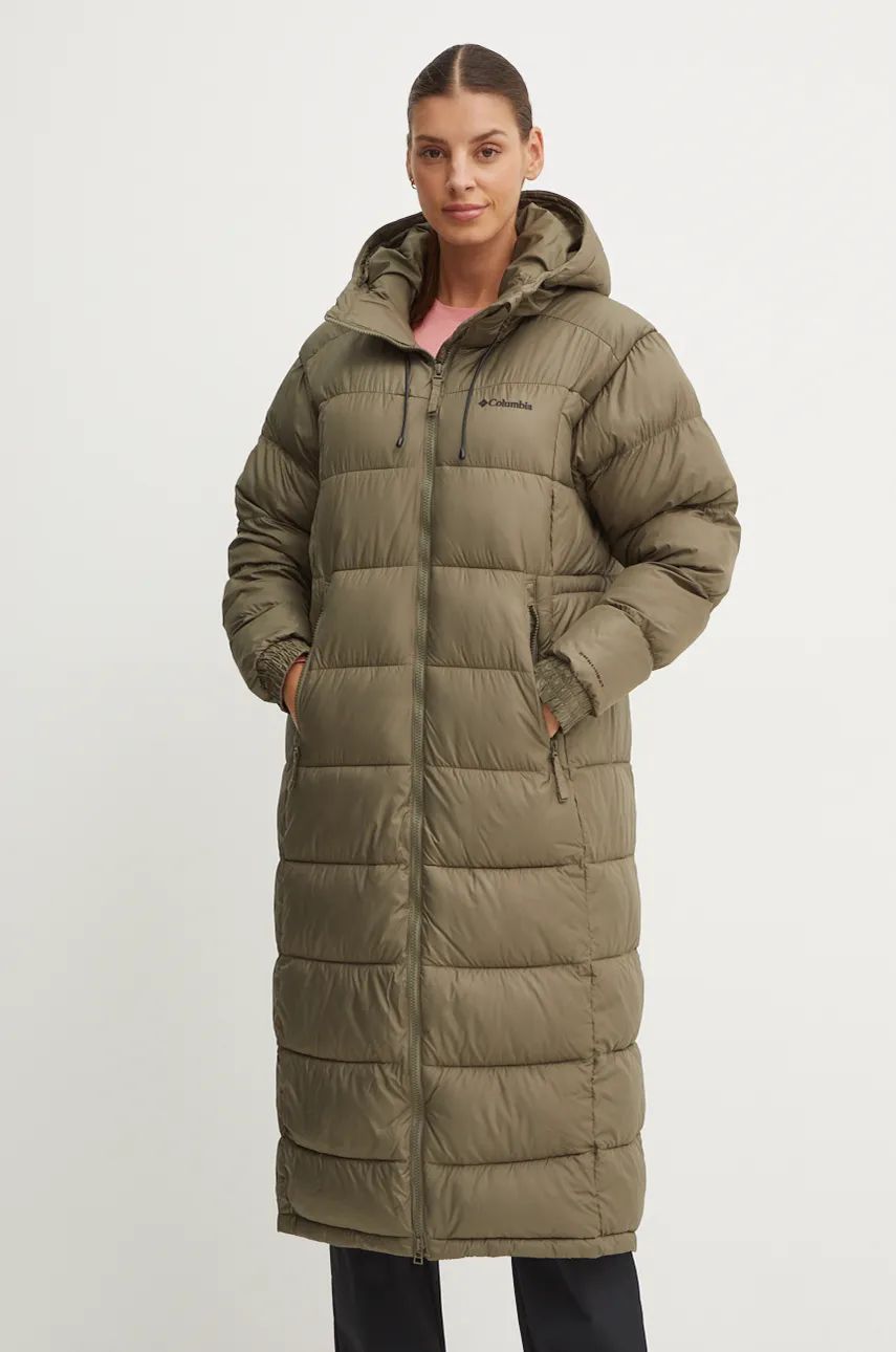 Puffer jakke Columbia Long Padded Winter Jacket Grøn | 2051351, 0