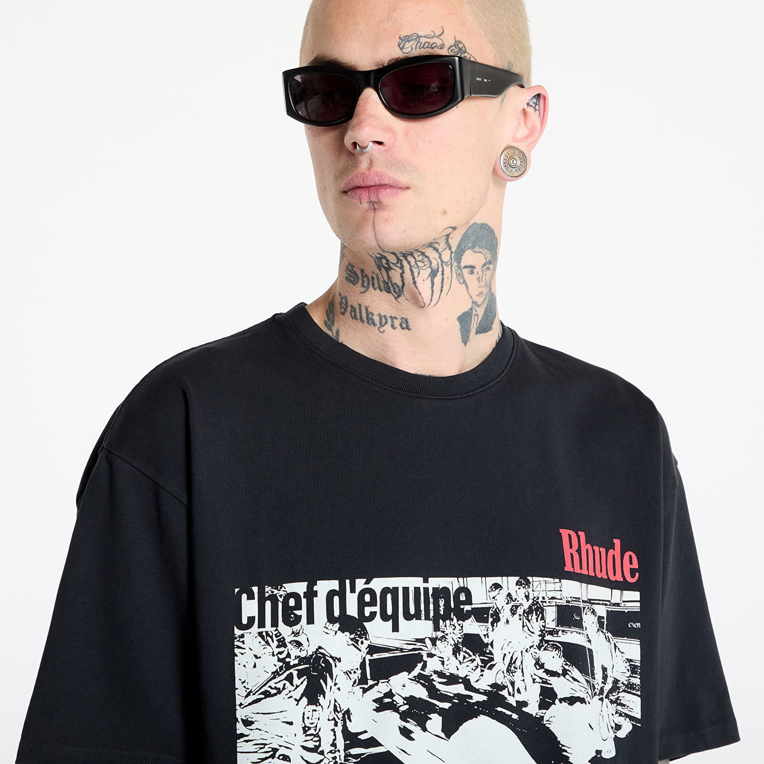 T-shirt Rhude Rhude Champions Du Monde Graphic T-Shirt Sort | RHSS25TT140122306, 1